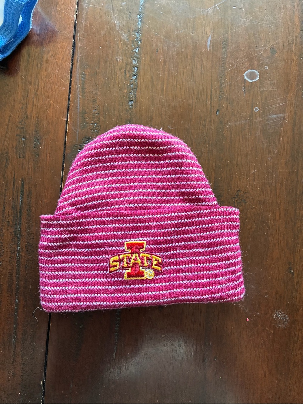 Newborn Iowa state beanie